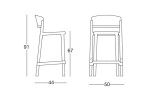 Итальянский стул Барный стул IRIS | Стул Барный стул IRIS ARREDO3
