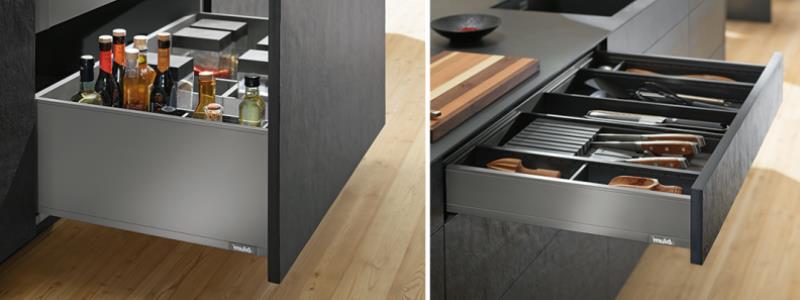 Ящики BLUM LEGRABOX orion grey с наполнением