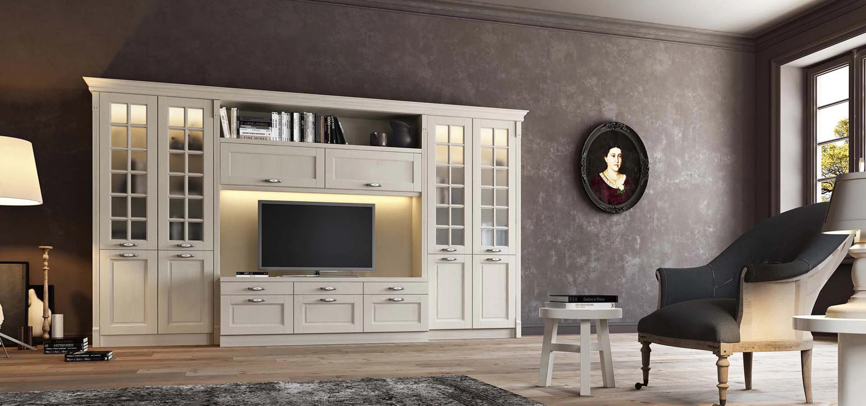 Итальянская мебель в гостиную VIRGINIA в стиле Классика от Arredo3