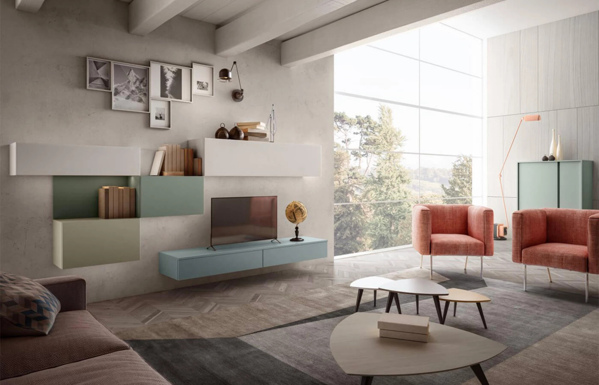 Итальянская мебель в гостиную в стиле Модерн от Arredo3